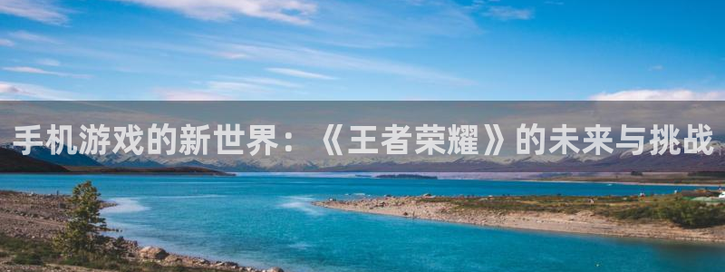 多彩娱乐注册官方登录app：手机游戏的新世界：《王者荣耀》的